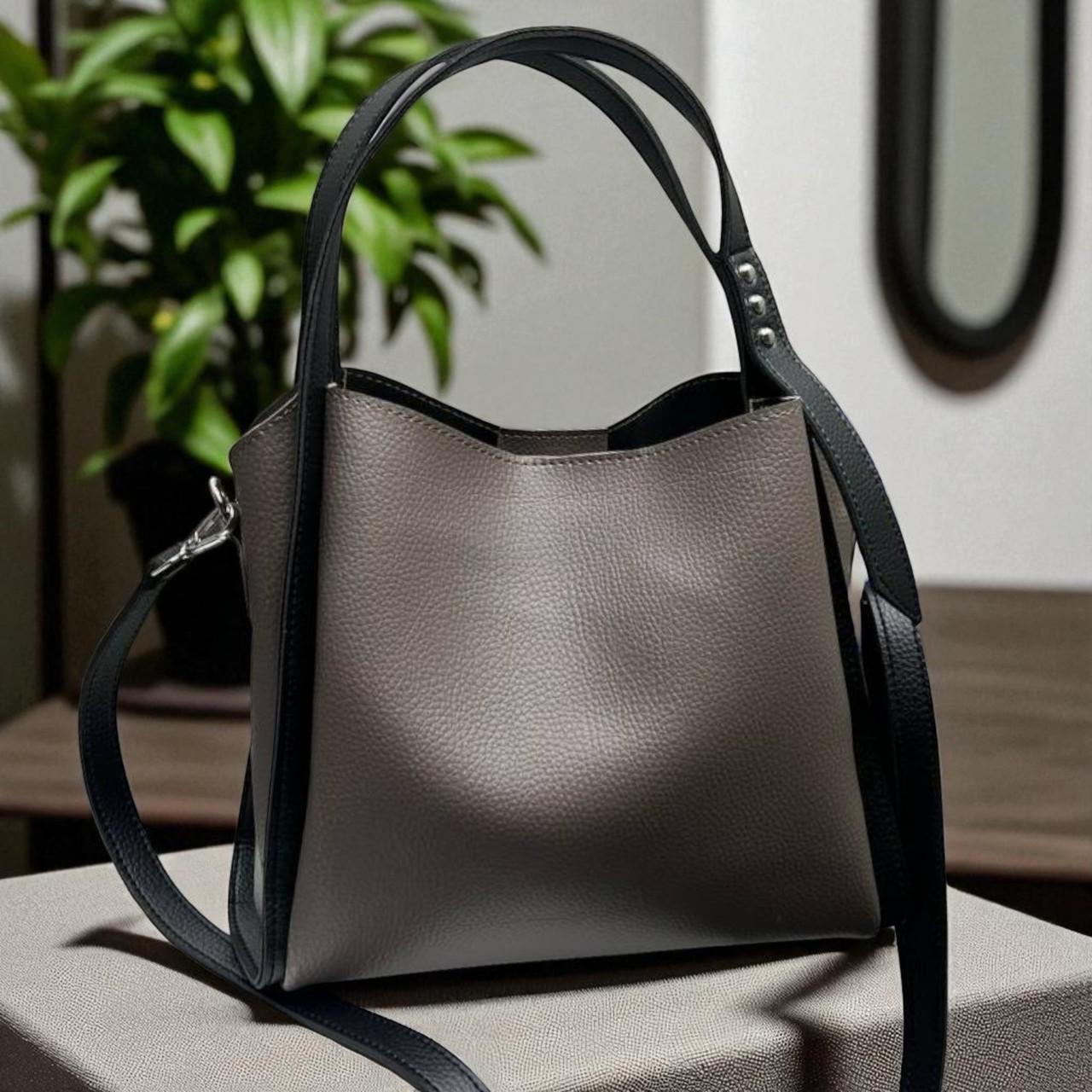 Сумка женская через плечо большая вместительная классическая 30х25х13 см Капучино - фото 2 Сумка женская через плечо большая вместительная классическая 30х25х13 см Капучино - фото 2