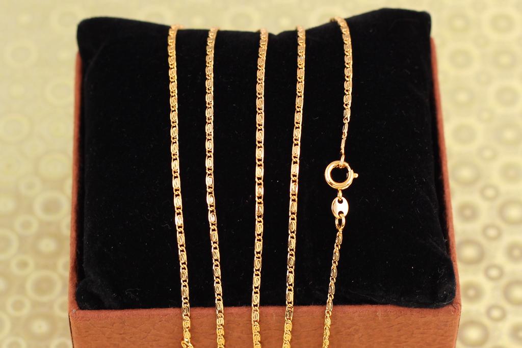 Цепь Xuping Jewelry улитка резное звено 45 см 2 мм Золотистый (29889955)