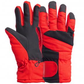 Перчатки горнолыжные теплые детские SP-Sport C-1021 M-L Красный с черным (NA000367)
