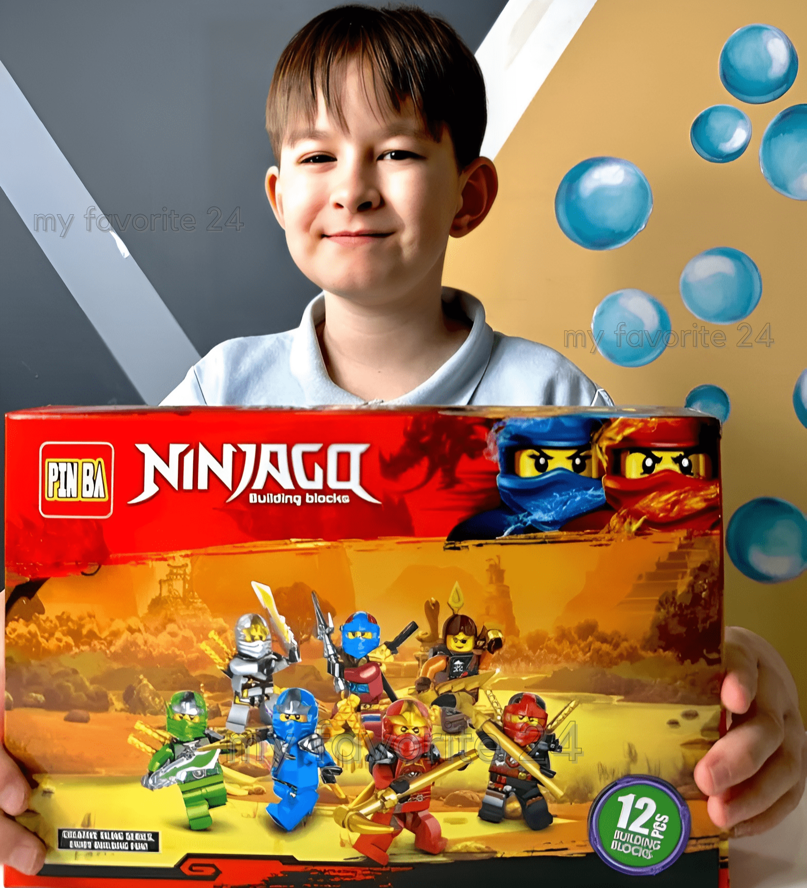 Набор игровых подвижных фигурок Ninjago в стиле Lego 12 шт. 4 см (1946416269) - фото 7