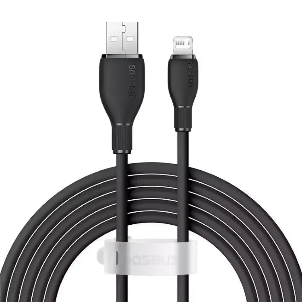 Кабель BASEUS Pudding Series Fast Charging Cable USB to Lightning P10355700111-01 2,4A 2 м Black