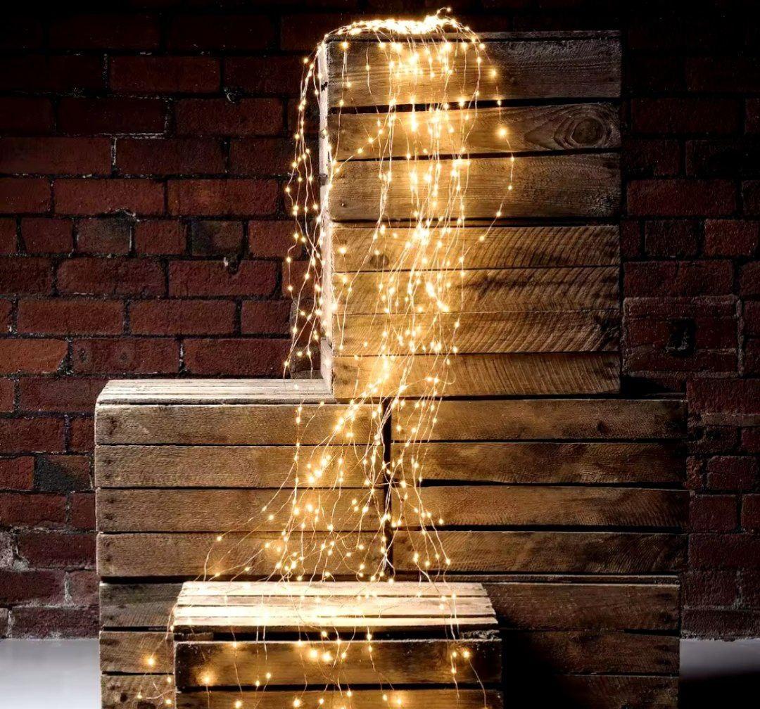 Гирлянда 20 ниток кінський хвіст USB 8 режимів з пультом Sofi3D 3 м Теплий білий (ww-3m20-hvist-pult)