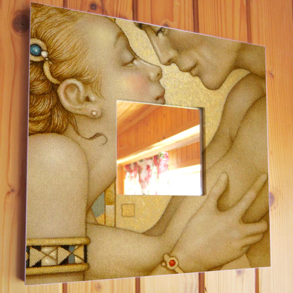 Зеркало декоративное на стену Это любовь Пара 260х260 мм (M04114) Зеркало декоративное на стену Это любовь Пара 260х260 мм (M04114)