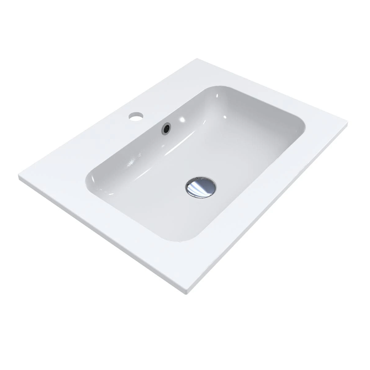 Умывальник накладной Miraggio Della прямоугольный 600x450 мм Белый (MG-0000176)