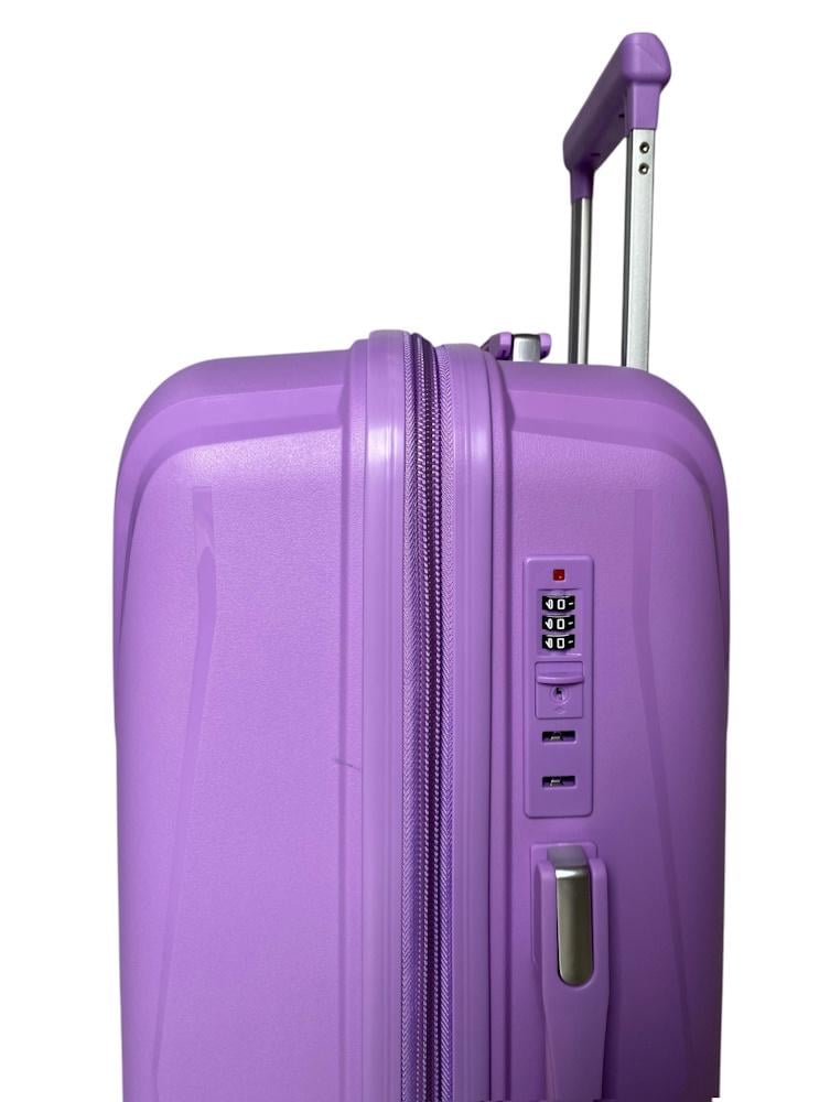 Чемодан средний Madisson Snowball 51103 полипропилен M Фиолетовый - фото 3 Чемодан средний Madisson Snowball 51103 полипропилен M Фиолетовый - фото 3