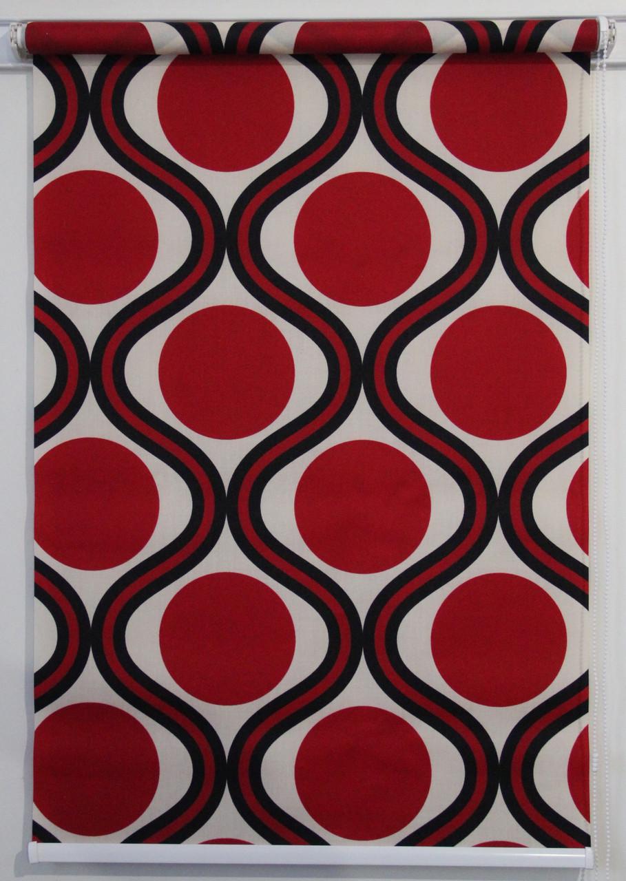 Рулонна штора Miranda Калейдоскоп 60х200 см Червоний (АО-52843-58)