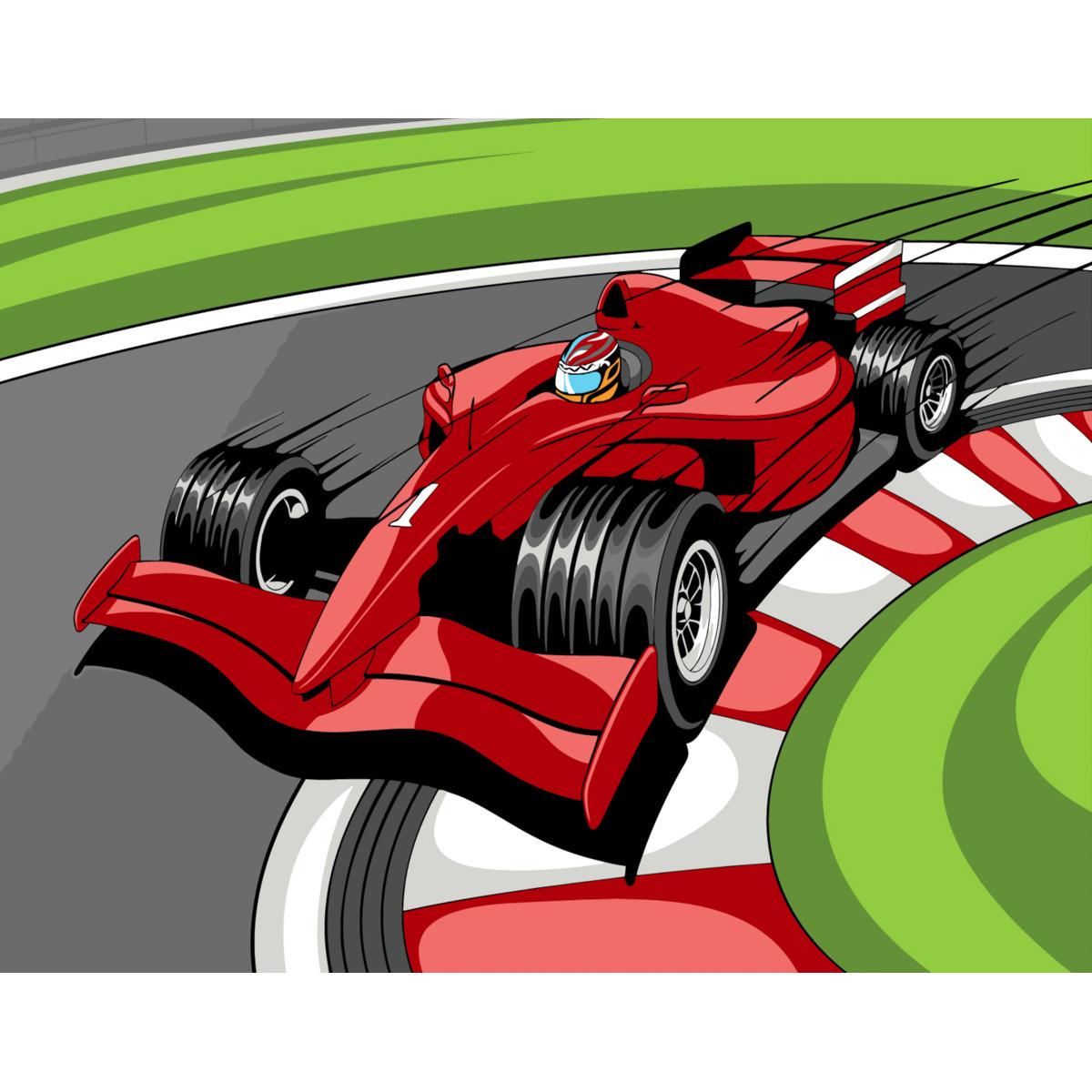 Картина по номерам Strateg Невероятный гонщик 30x40 см (SS-6452)