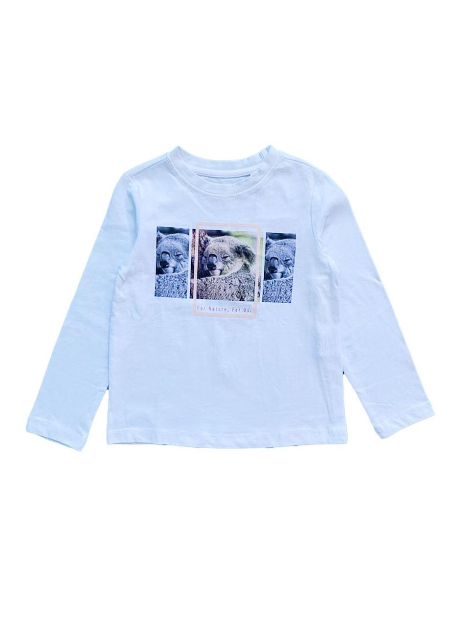 Реглан дитячий OVS декорований принтом 6-7 років 116 см Білий (2082682059)