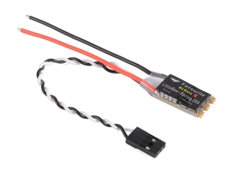 Регулятор мотору ESC 20A FVT LittleBee SPRING 2–4S BLHeli_S DShot OneShot для 5" FPV-дронів (00-00027139)