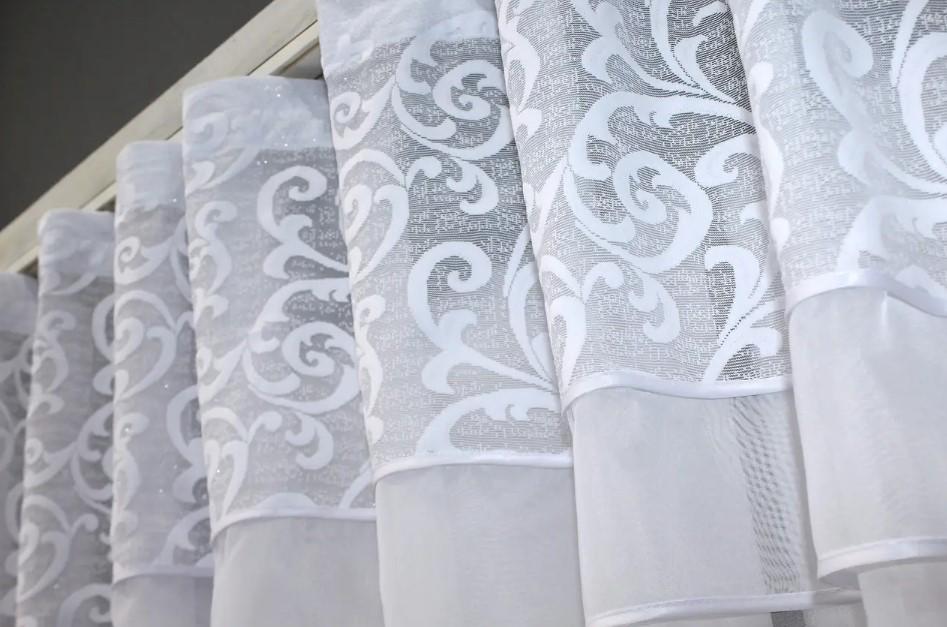 Фіранка арка на кухню 280х170 см Білий (036к) - фото 5 Фіранка арка на кухню 280х170 см Білий (036к) - фото 5