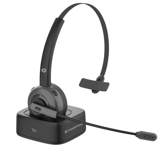 Навушники з мікрофоном Conceptronic POLONA03BD Black (521153)
