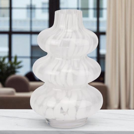 Ваза Modern Три волны 22 см Белый (9287-010)