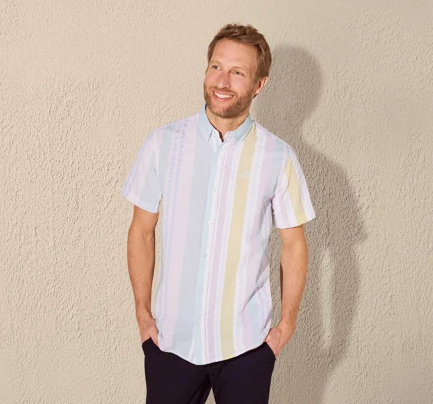 Рубашка с коротким рукавом Livergy M Разноцветный (PL0041M055)