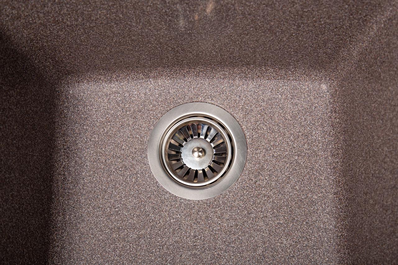 Кухонная мойка Крафт с крыльями из искусственного камня Гранитовый (1570457962) - фото 4