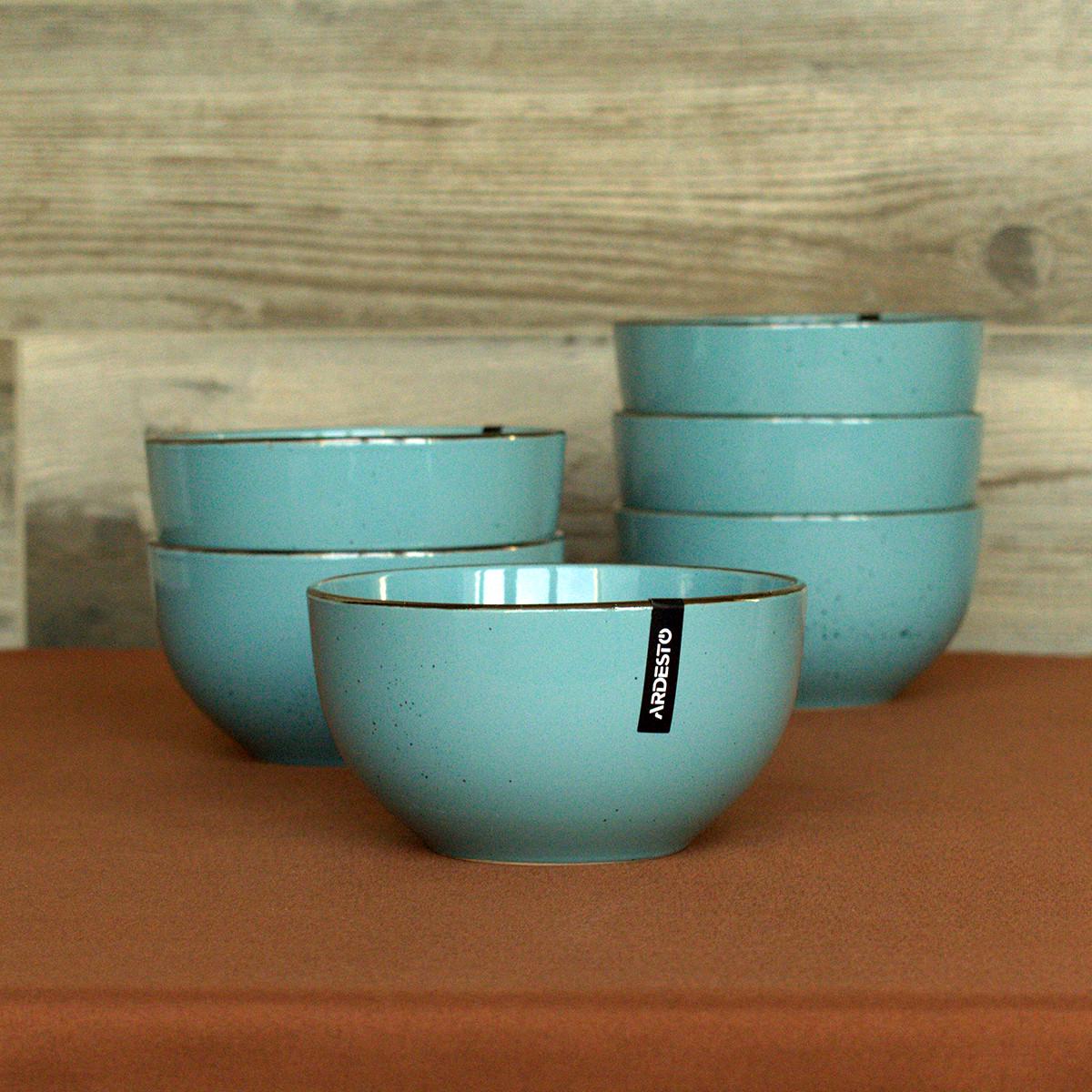 Набор тарелок Ardesto Bagheria 16 Misty Blue - фото 7