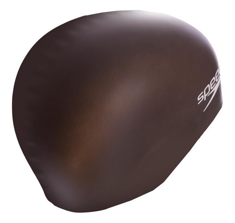 Шапочка для плавання дитяча SPEEDO PLAIN FLAT SILICONE CAP Чорний (8709931959) - фото 3