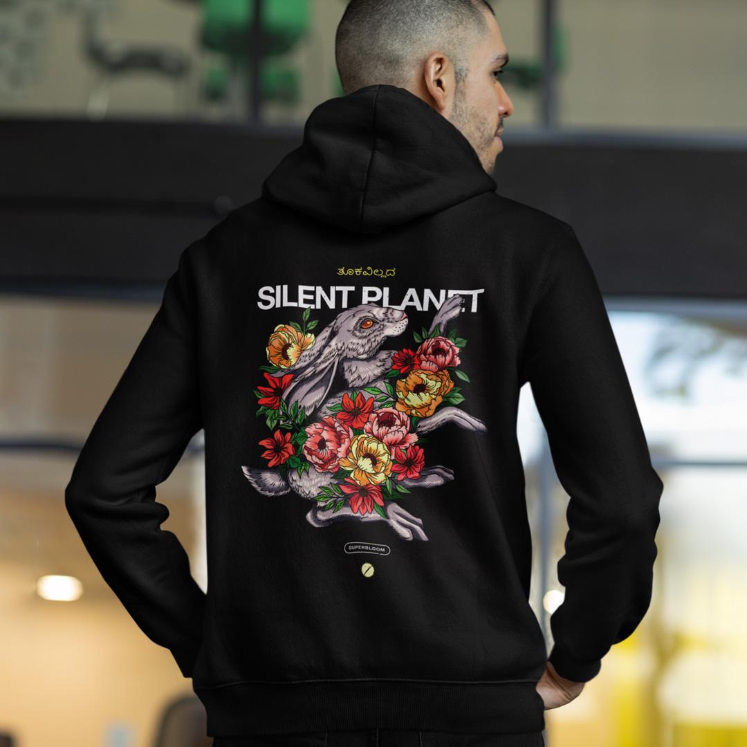 ᐉ Худі флісовий унісекс Silent Planet Superbloom 2XL Чорний