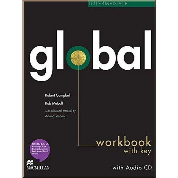 Рабочая тетрадь Global Intermediate Workbook with key and Audio CD