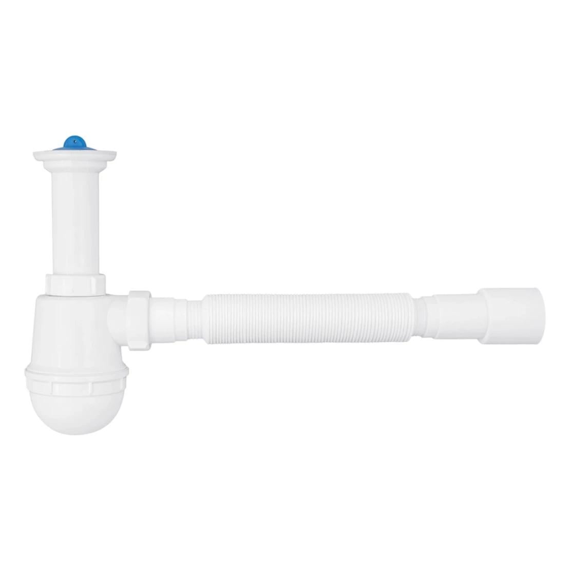 Сифон для кухонной мойки Agua TW01 1 1/2" х 40/50 мм с литым отводом (CV033461)