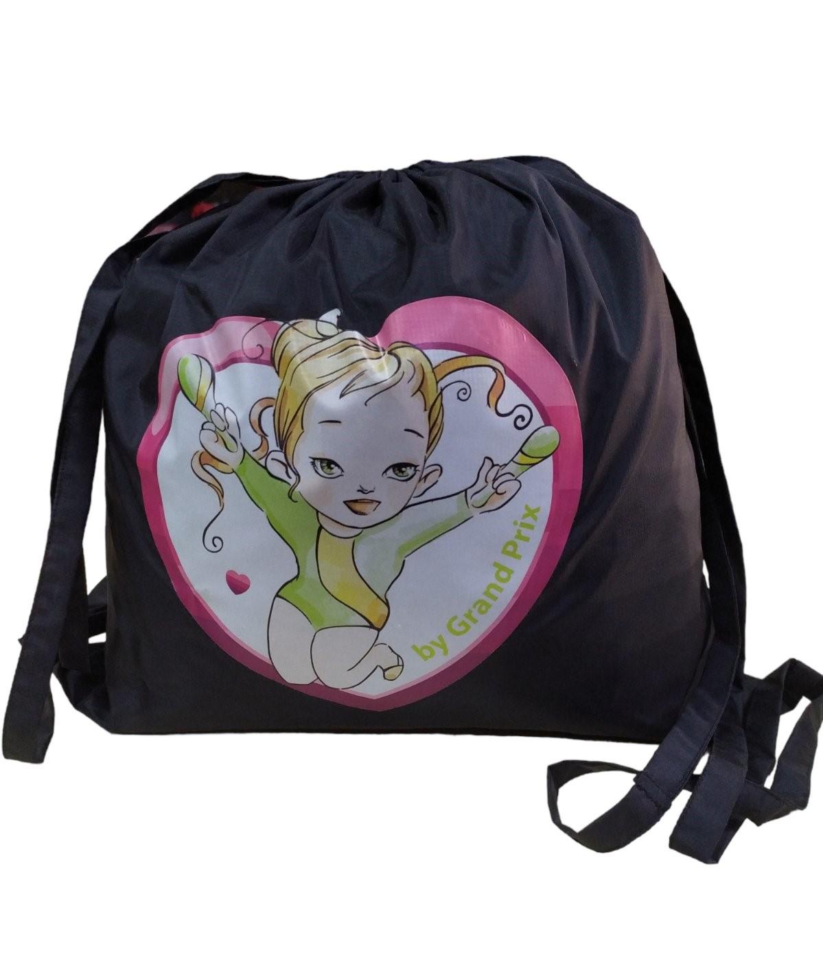 Спортивний рюкзак гімнастичний Grand Prix поліестер Чорний (ACGG04)