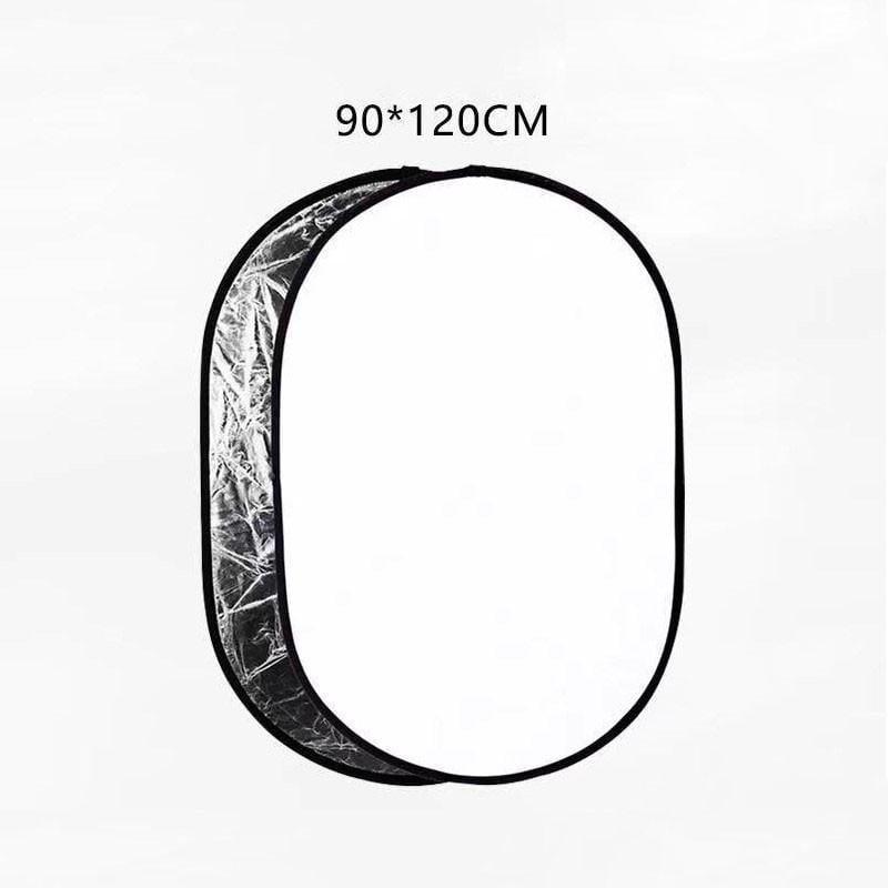 Отражатель 90x120 см 2в1 серебристый/белый для фото рефлектор - фото 4 Отражатель 90x120 см 2в1 серебристый/белый для фото рефлектор - фото 4