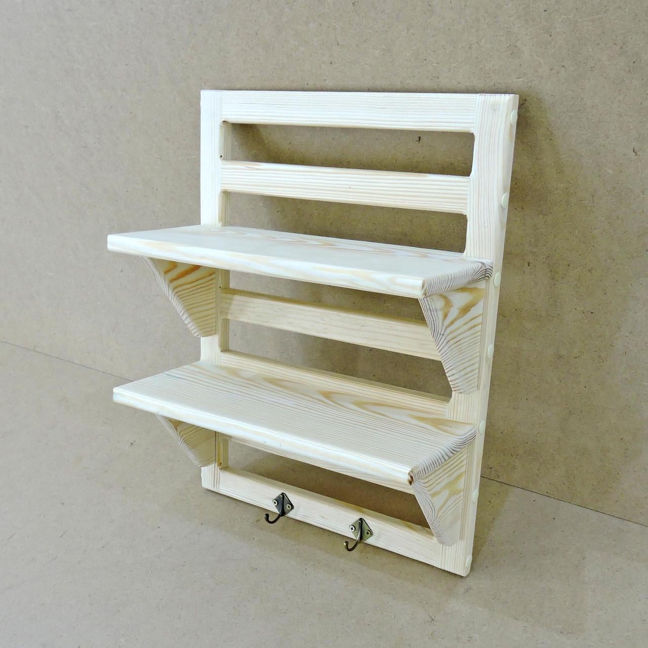 Полка настенная из дерева Макау Бланже (НСП-003701)