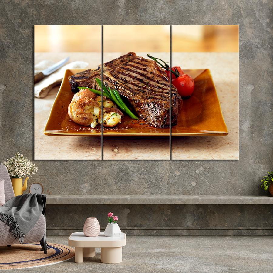 Настенний декор Знаменитый стейк на кости Тибоун 156x100 см (A516-3)