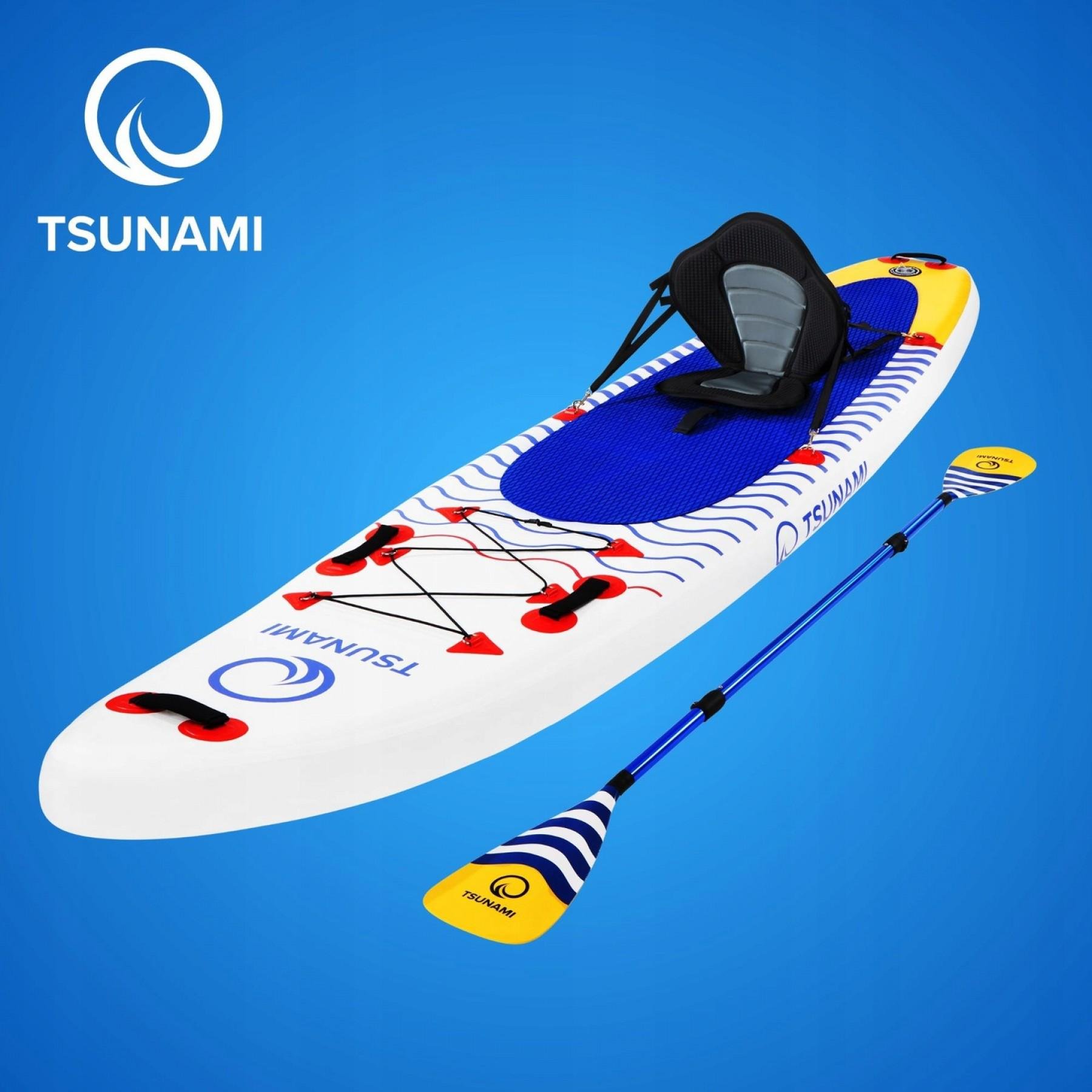 SUP-доска надувная TSUNAMI 350 см с веслом Wave T09 - фото 8