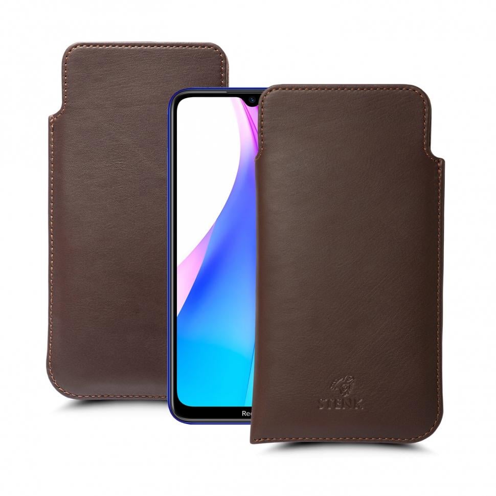 Футляр Stenk Elegance для Xiaomi Redmi Note 8T Коричневый (64582)