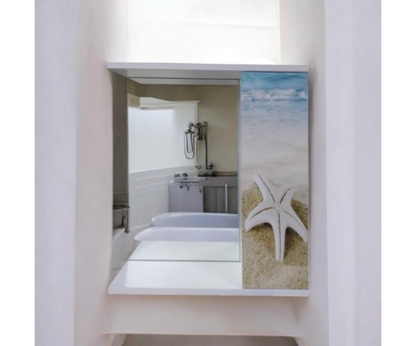 Зеркало для ванной комнаты Mikola-M пластиковое Лазурный берег 50 см (2345) - фото 2 Зеркало для ванной комнаты Mikola-M пластиковое Лазурный берег 50 см (2345) - фото 2