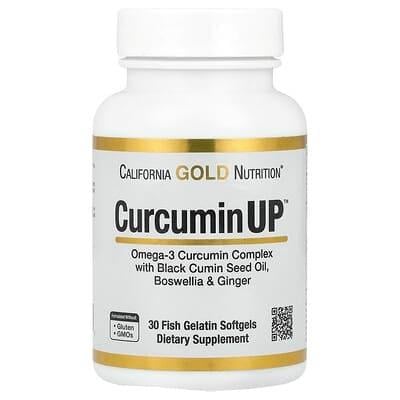 Куркумин и Омега-3 California Gold Nutrition CurcuminUP Omega-3 30 капс. (1525077935)