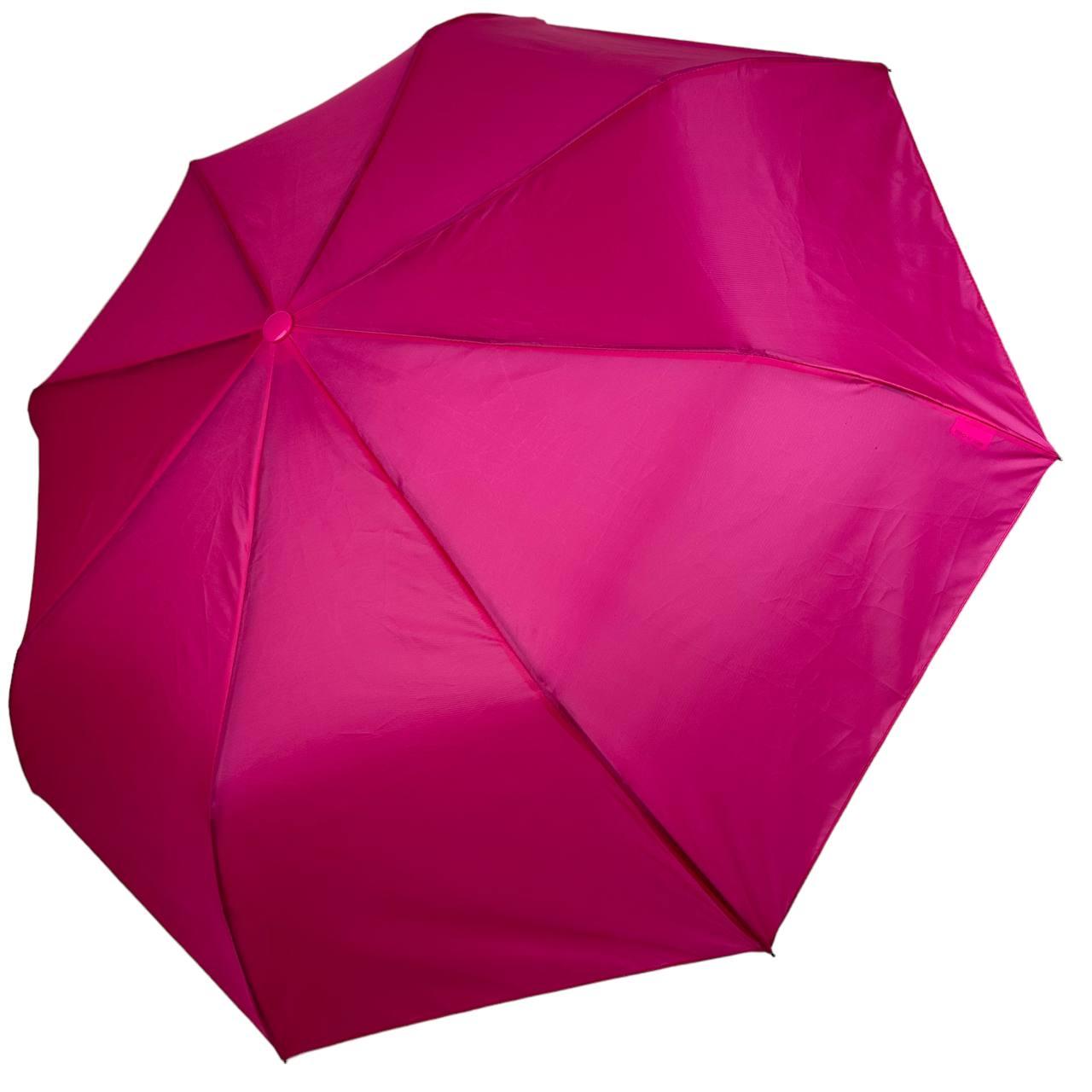 Зонт женский полуавтоматический Toprain однотонный 8 спиц Малиновый (0102-3) Зонт женский полуавтоматический Toprain однотонный 8 спиц Малиновый (0102-3)