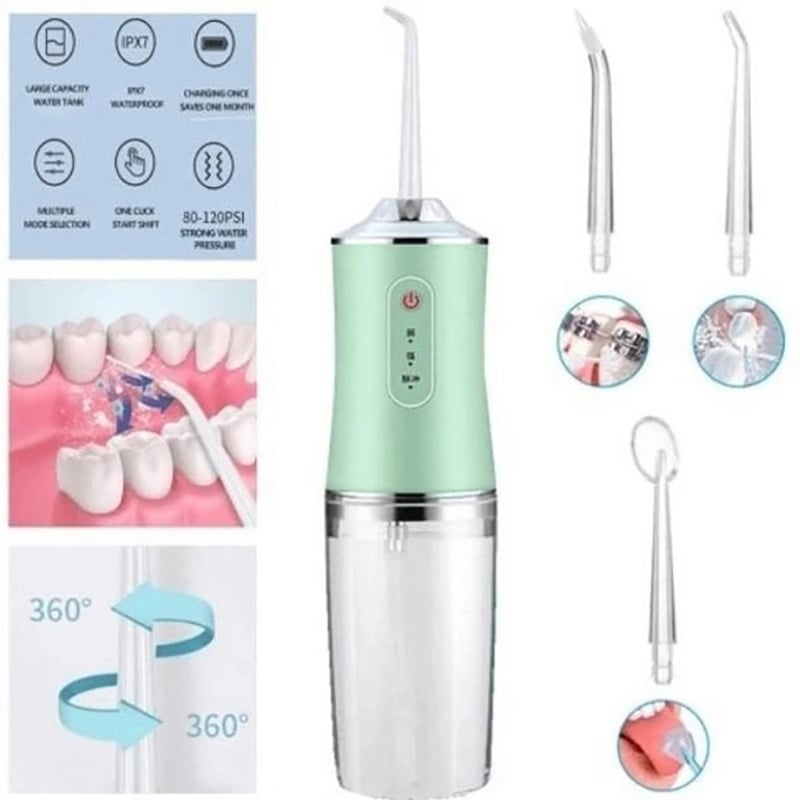 Іригатор Portable Oral Irrigator для зубів та порожнини рота Green (tf6837) - фото 3 Іригатор Portable Oral Irrigator для зубів та порожнини рота Green (tf6837) - фото 3