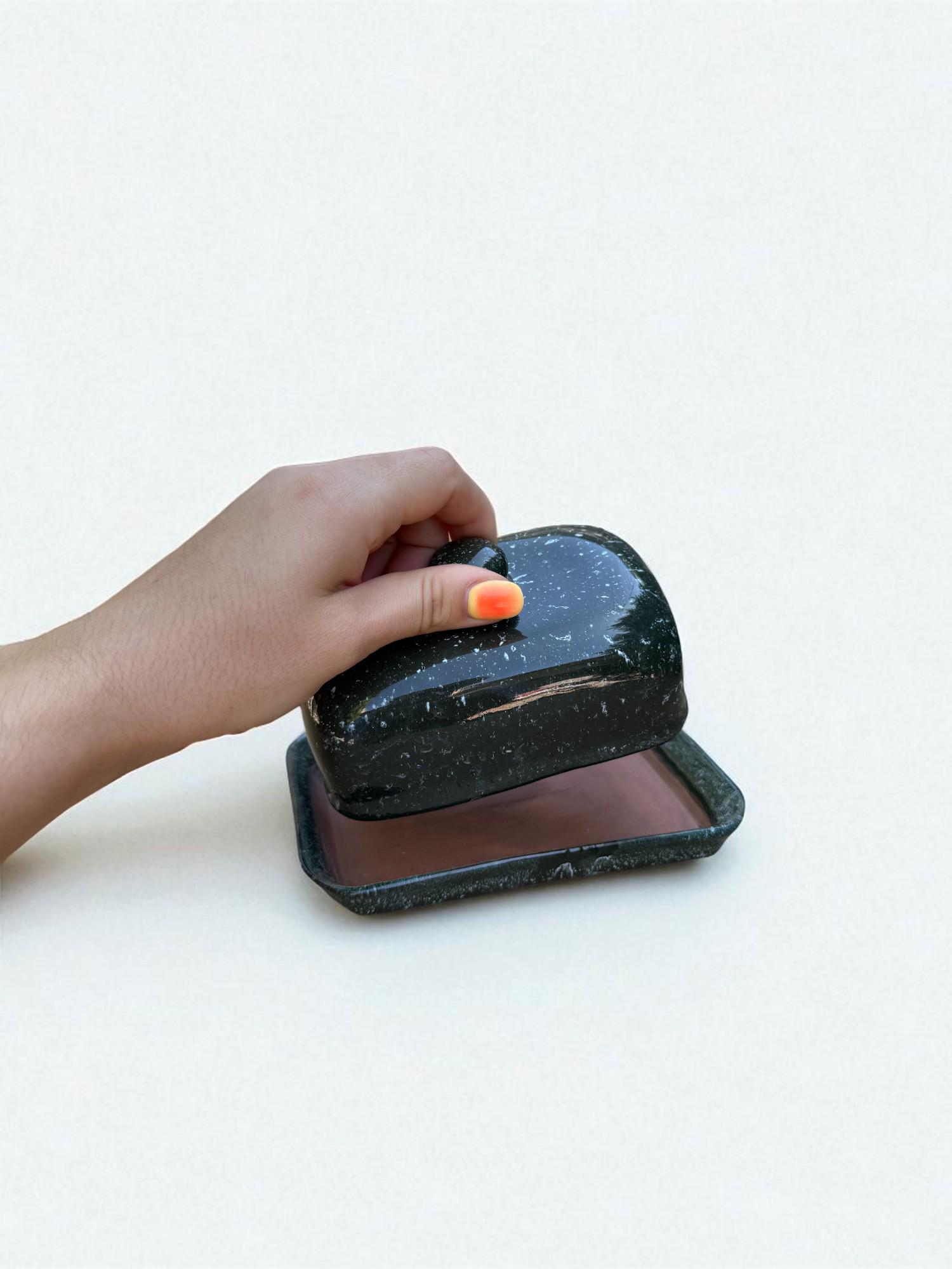 Масленка ручной работы Зеленый (28830790) - фото 2 Масленка ручной работы Зеленый (28830790) - фото 2