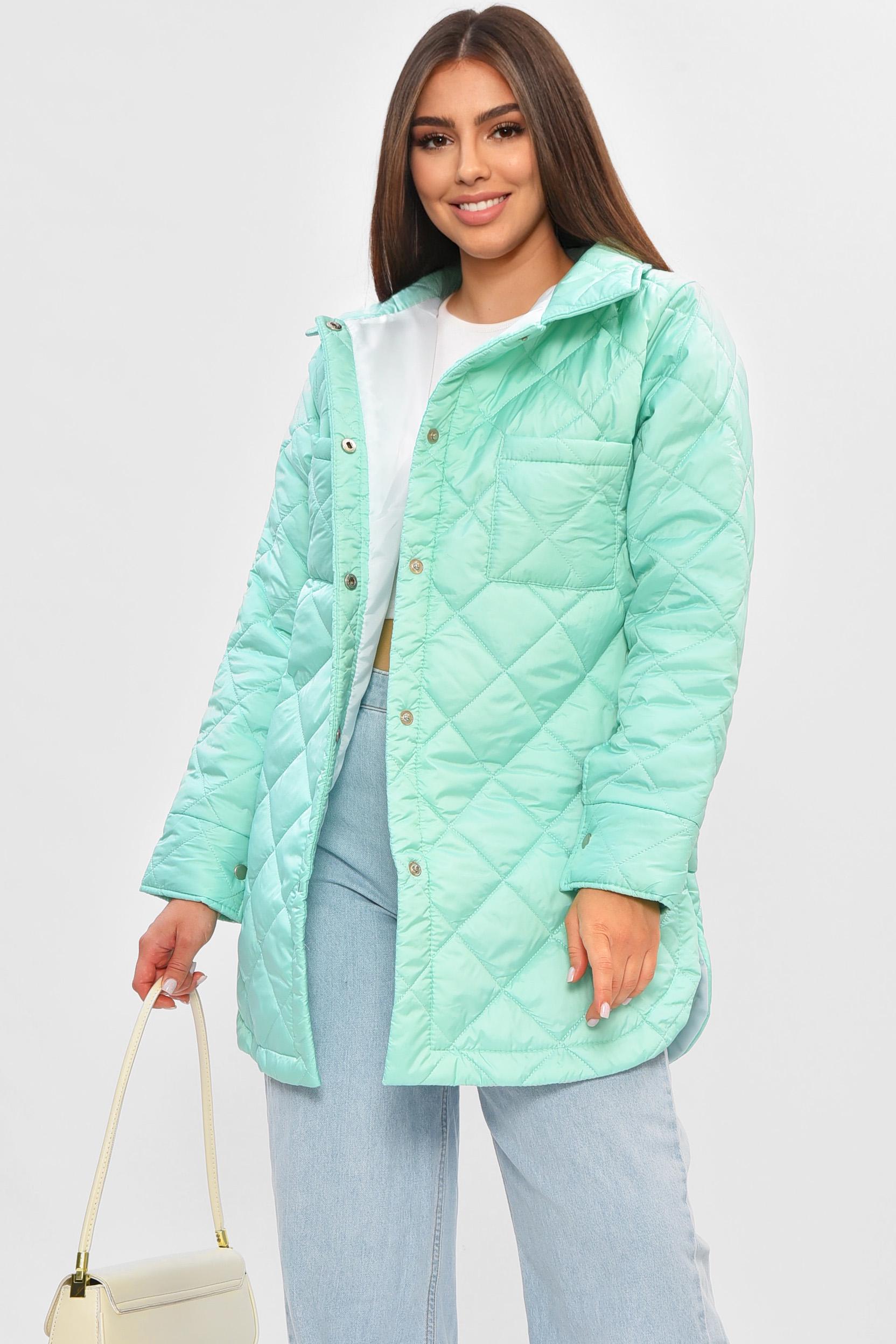 Куртка женская демисезонная M Мятный (205259)