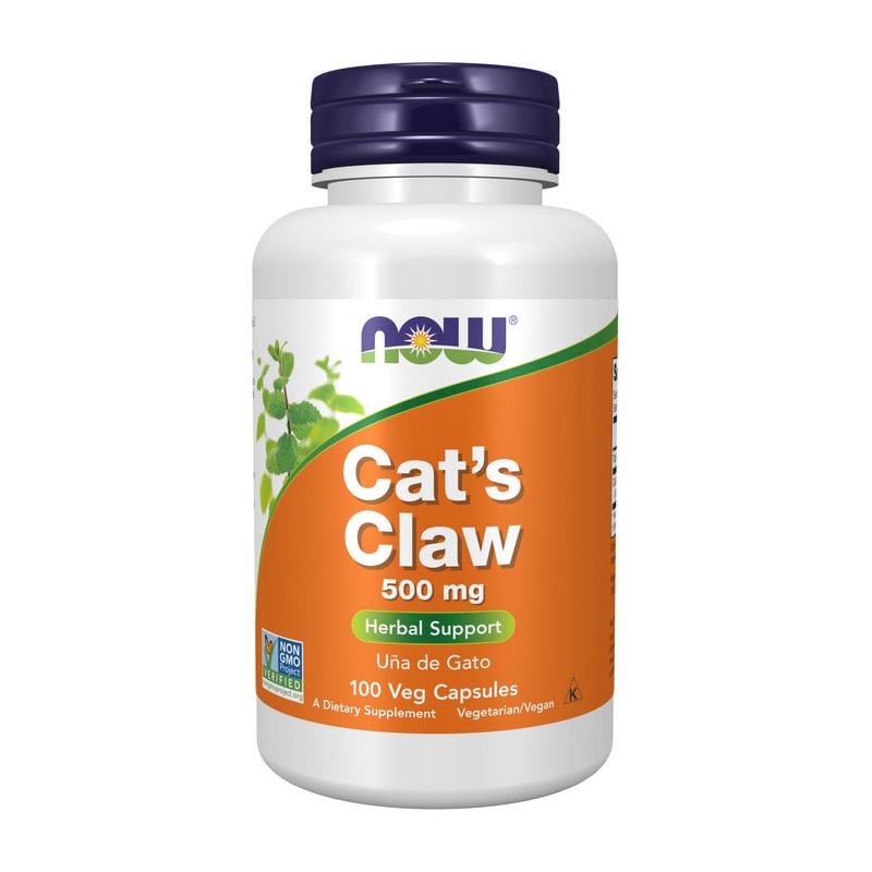 Кошачий коготь NOW Cat's Claw 500 mg 100 вер. капс.