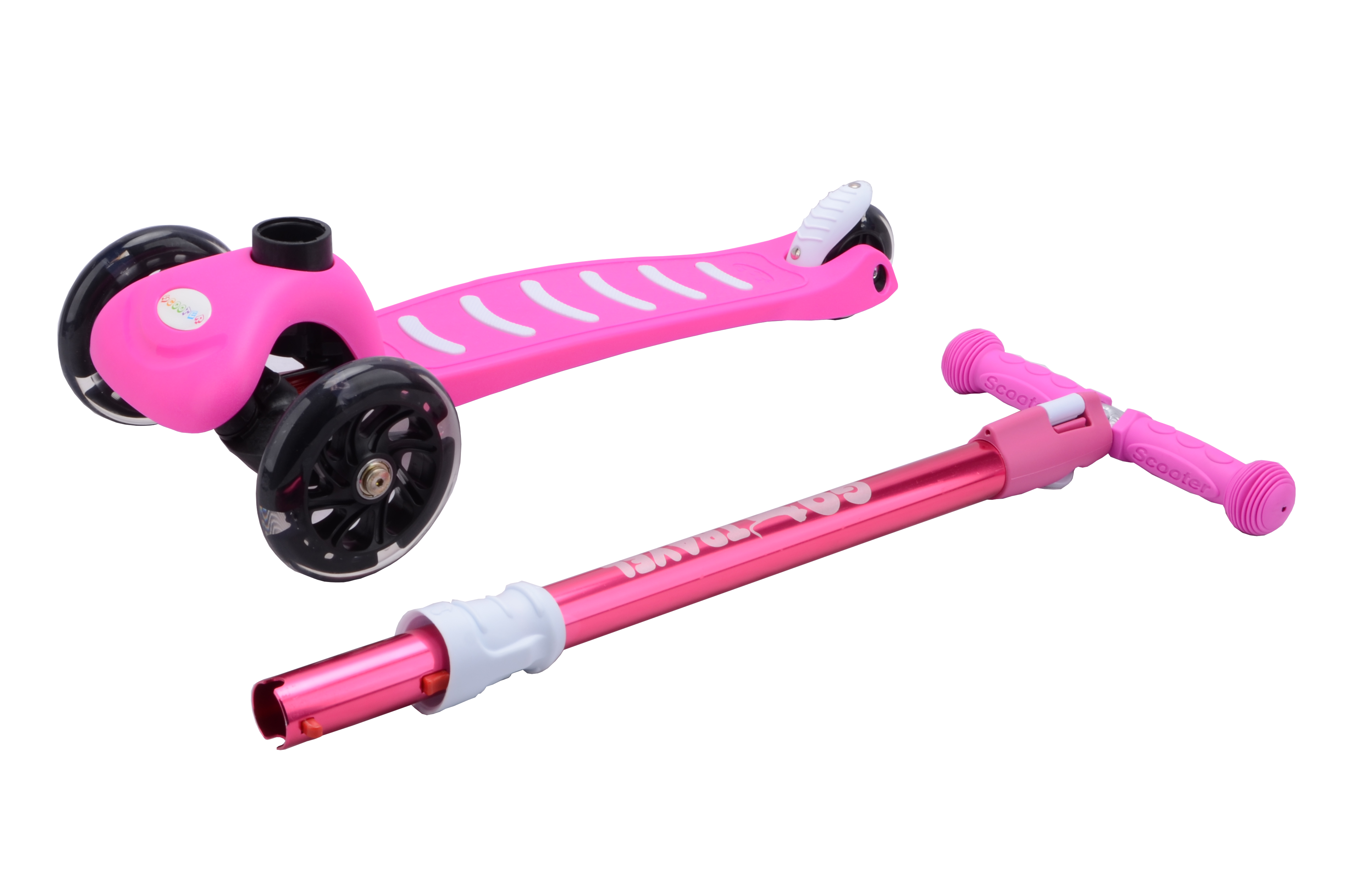 Самокат GO Travel Розовый (34836602) - фото 2
