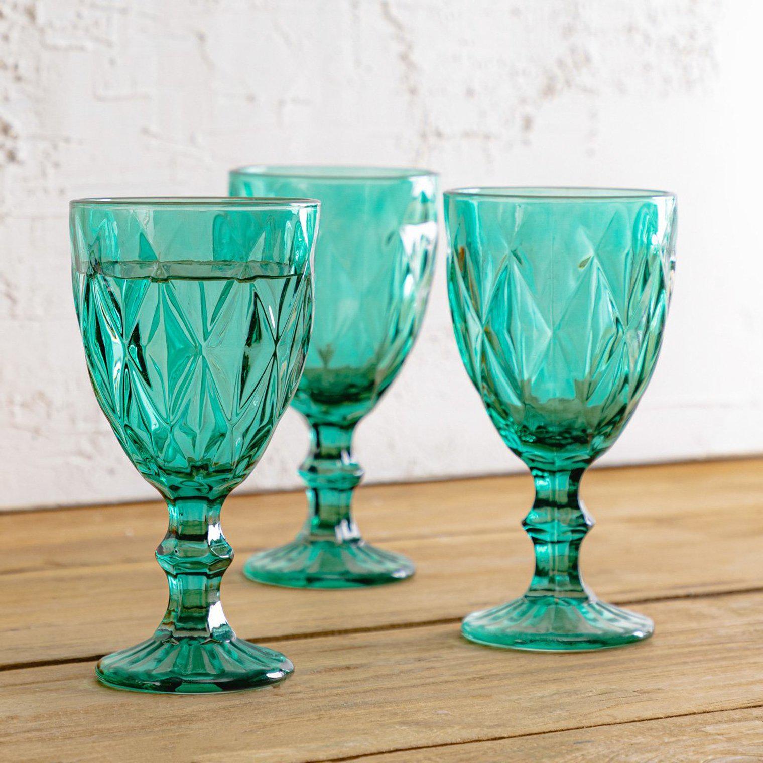 Набор бокалов для вина Homla LUNNA 310 мл 4 шт. Зеленый (163838) - фото 7 Набор бокалов для вина Homla LUNNA 310 мл 4 шт. Зеленый (163838) - фото 7