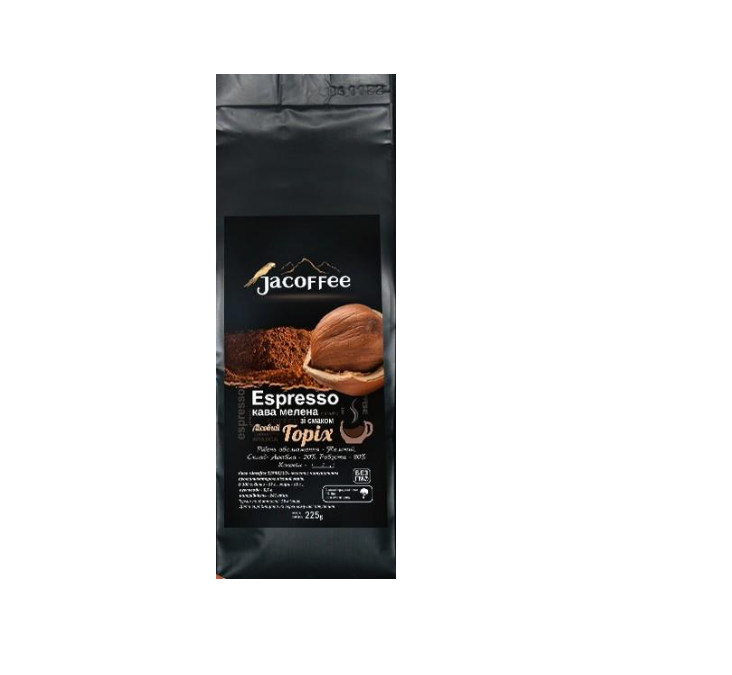 Кава мелена Jacoffee Espresso Лісовий горіх 225 г