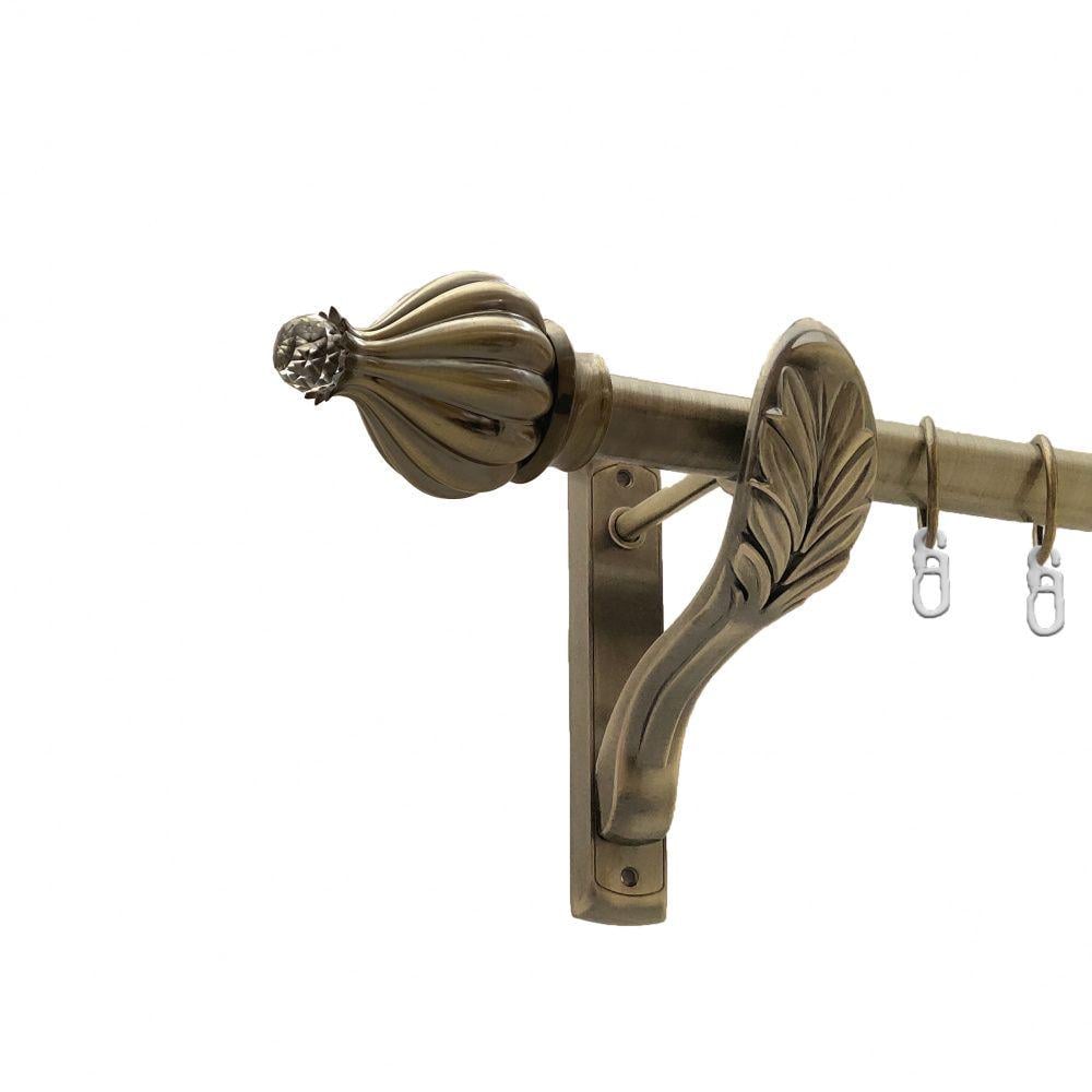 Карниз Orvit Таджа-Кристал металевий однорядний ретро гладка труба кільце металеве 25 мм 160 см Антик (00-00010282) - фото 1 Карниз Orvit Таджа-Кристал металевий однорядний ретро гладка труба кільце металеве 25 мм 160 см Антик (00-00010282) - фото 1