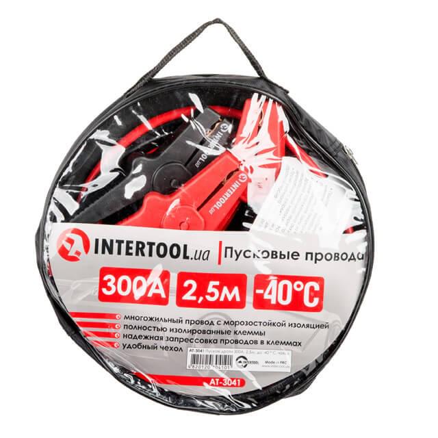 Пусковые провода Intertool AT-3041 + чехол 300 А 2,5 м до -40°C (8672916) - фото 4