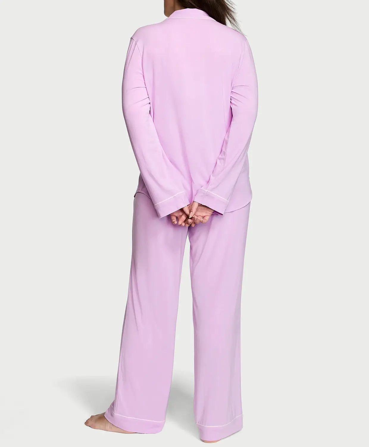 Піжама жіноча Victoria's Secret Modal Long Pajama Set модалова L Фіолетовий (22415222) - фото 2