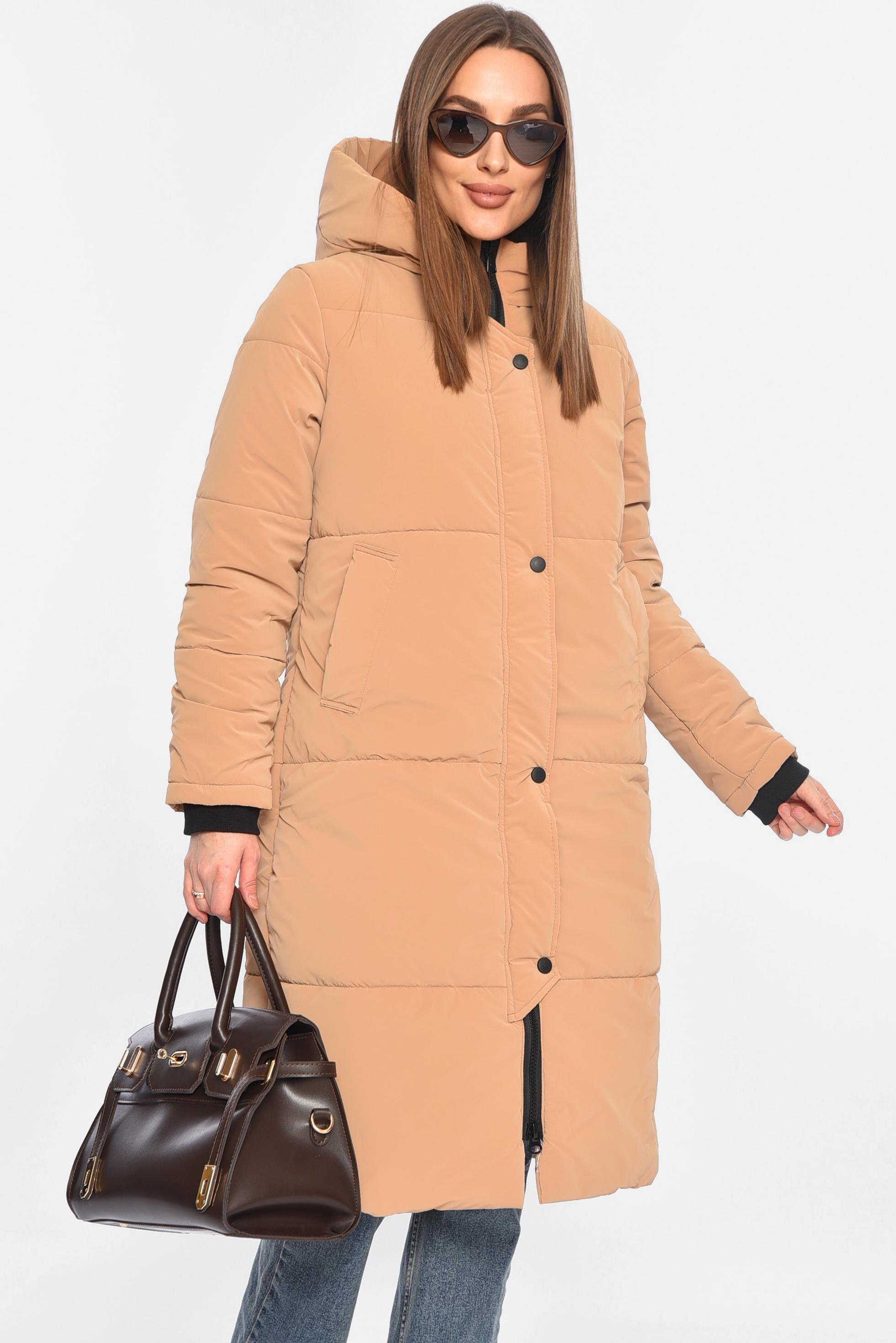 Куртка женская удлиненная демисезонная M Коричневый (196382) Куртка женская удлиненная демисезонная M Коричневый (196382)