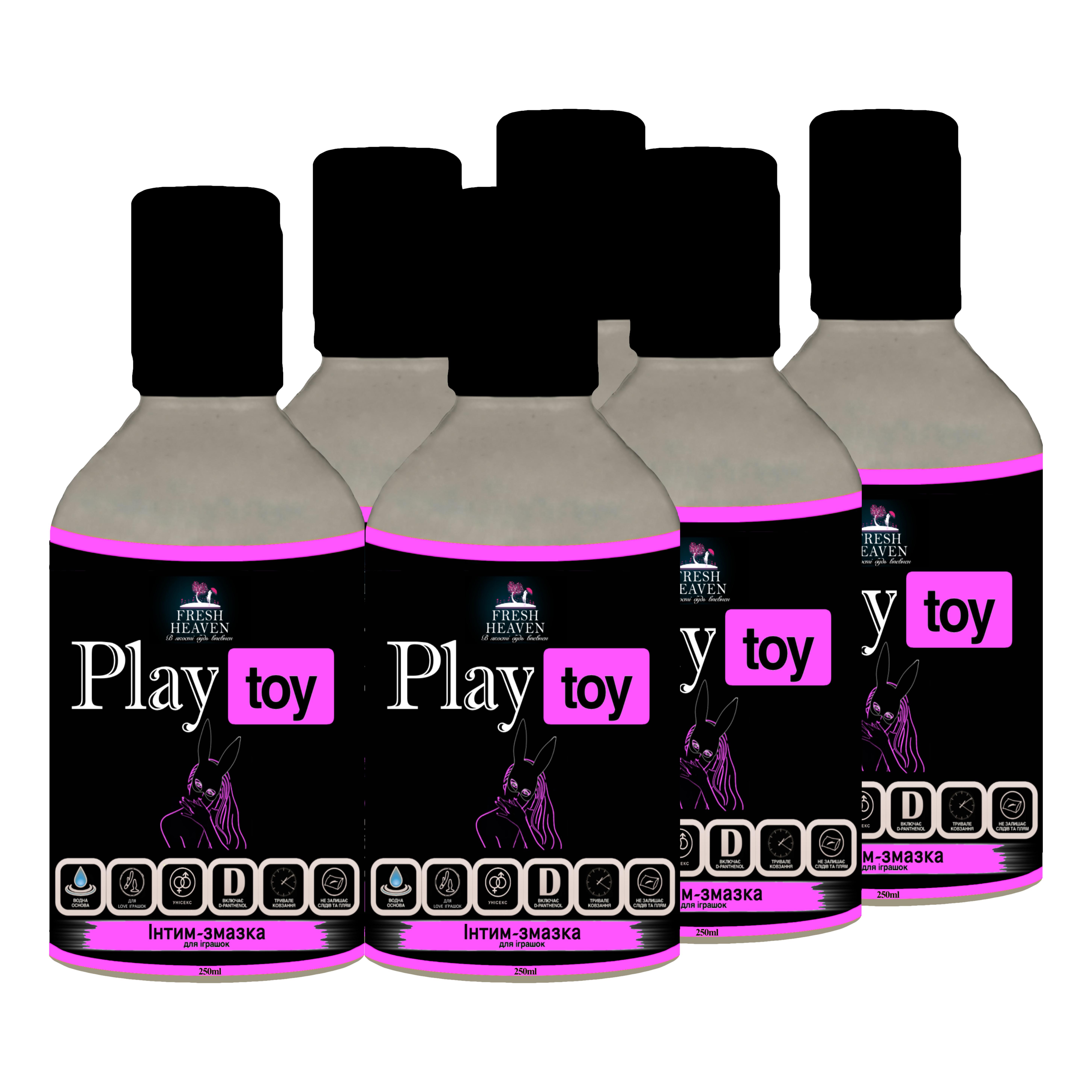 Интим-смазка для игрушек Fresh Heaven Play Toy Travel 250 мл 6 шт. (31800032)