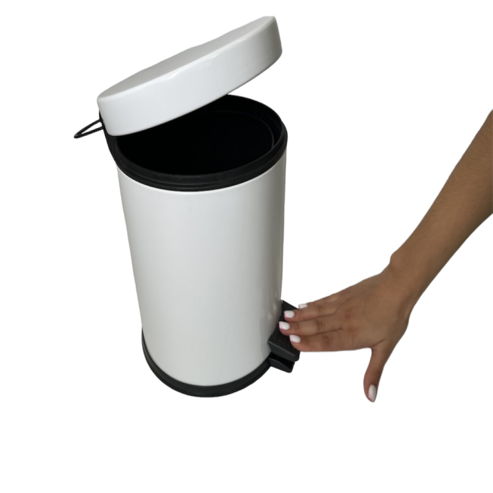 Мусорное ведро с педалью MAXIFLOW 12 л Белый (4501.2435S.101.12) - фото 3 Мусорное ведро с педалью MAXIFLOW 12 л Белый (4501.2435S.101.12) - фото 3