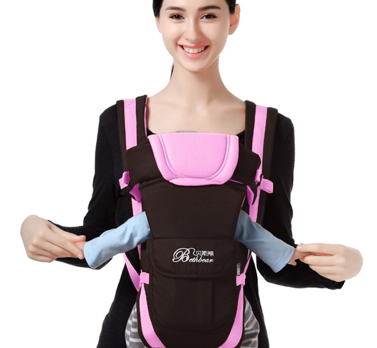 Детский рюкзак-кенгуру Baby Carriers Розовый - фото 2