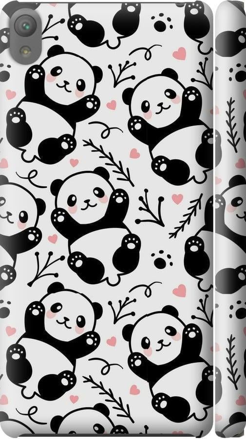 Чехол на Sony Xperia E5 F3311 Панды (4318m-458-42517)