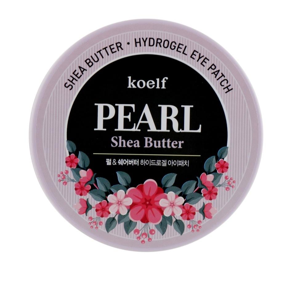 Патчи для глаз гидрогелевые Petitfee&Koelf Жемчуг-масло ши Shea Butter Hydrogel Eye Patch 60 шт. (8809239802629)