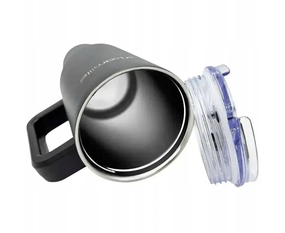 Термокухоль з ручкою та трубочкою Kamille KM-2172 з нержавіючої сталі 1200 мл Чорний (150-84-2172) - фото 3 Термокухоль з ручкою та трубочкою Kamille KM-2172 з нержавіючої сталі 1200 мл Чорний (150-84-2172) - фото 3