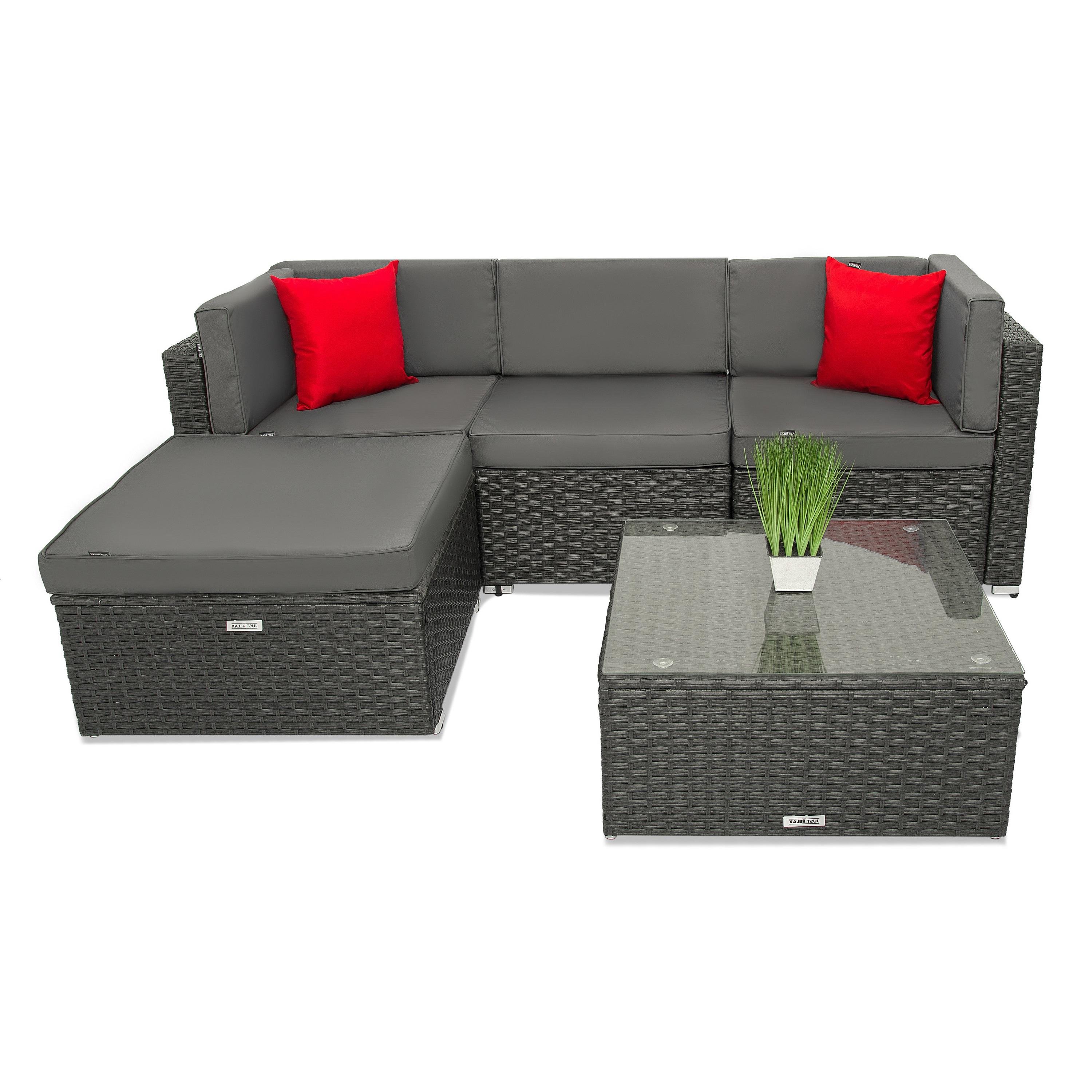 Набір садових меблів Just Relax Lounge Teracce 5 Графітовий (328 Graphite)